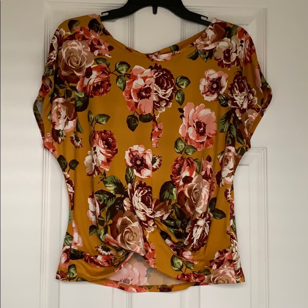 BY & BY - Yellow Floral Top